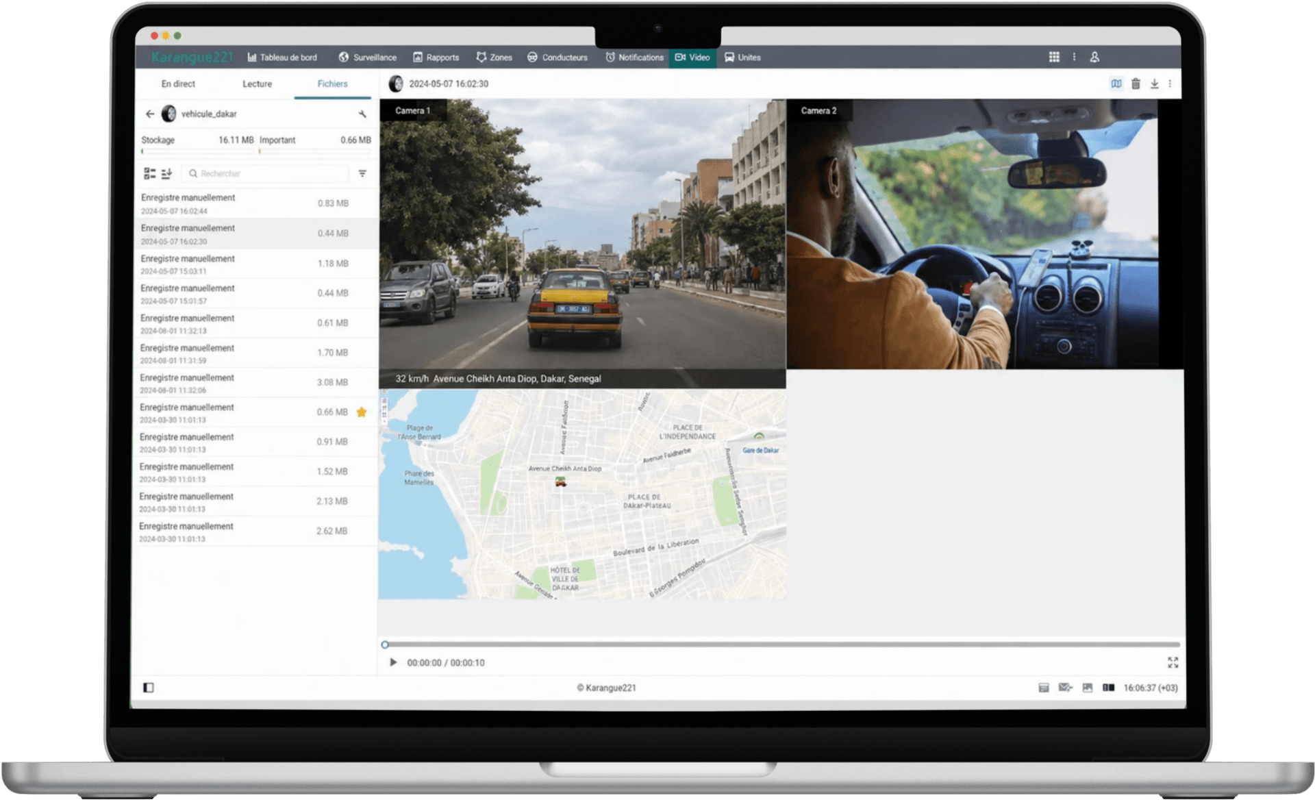 Plateforme Karangue221 — video + carte en direct